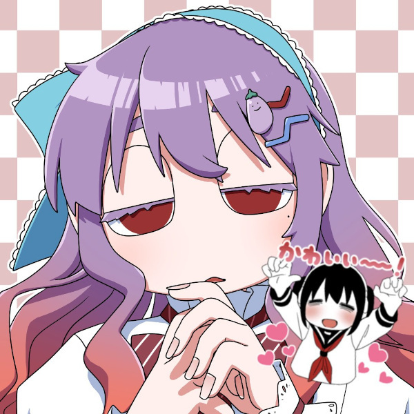 爆発電波先生作のかたぎりあまねアイコン